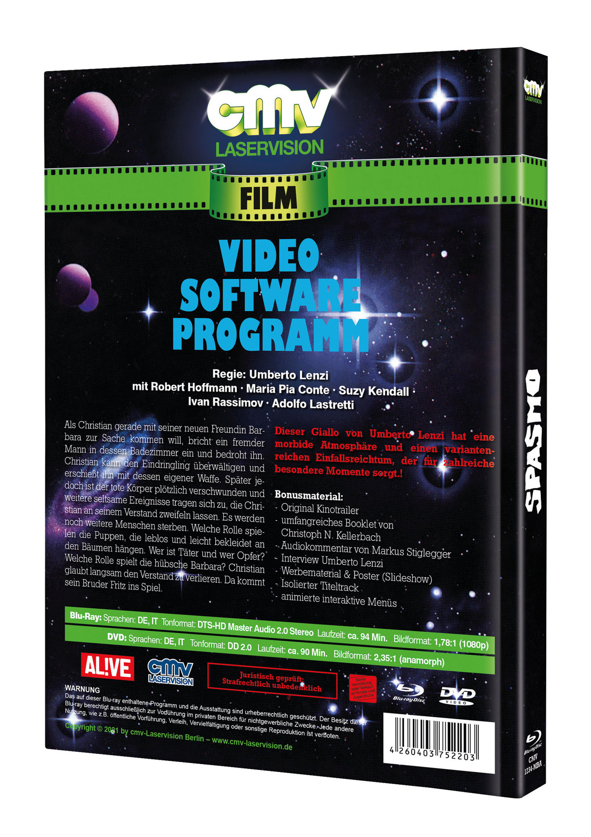 Spasmo - Uncut Mediabook Edition (DVD+blu-ray)
