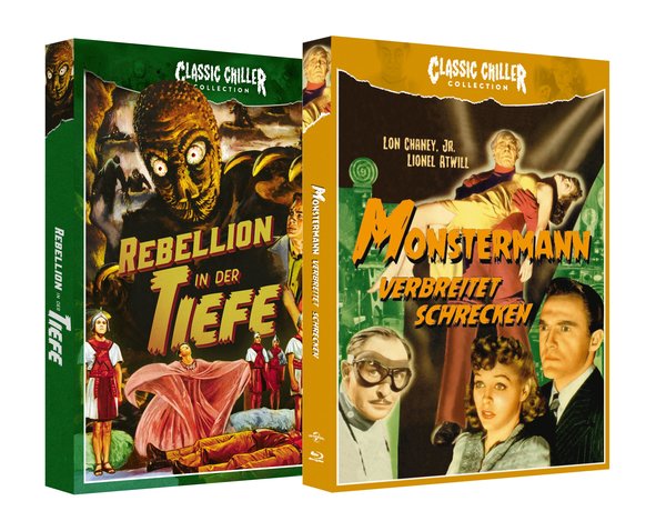 REBELLION IN DER TIEFE / MONSTERMANN VERBREITET SCHRECKEN - CLASSIC CHILLER COLLECTION BUNDLE # 3 - Limited Edtion  (Blu-ray + DVD)  (Blu-ray Disc)