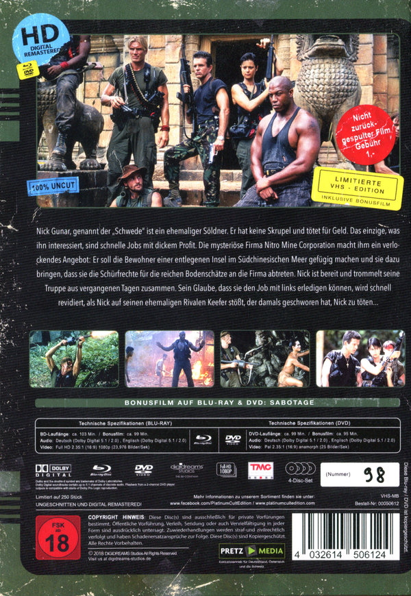 Men of War - VHS Design Edition - Uncut Mediabook Edition (DVD+blu-ray)