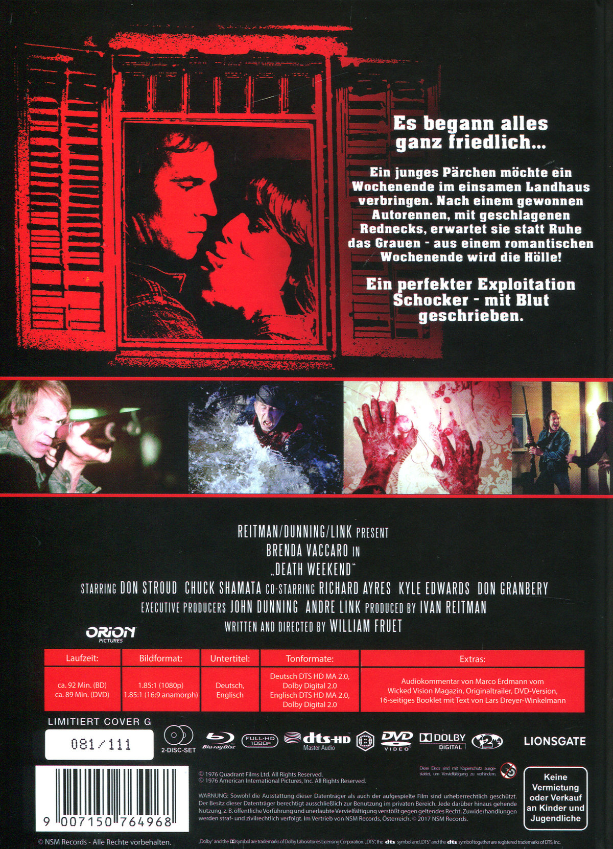 Party des Grauens - Death Weekend - Uncut Mediabook Edition (DVD+blu-ray) (G)
