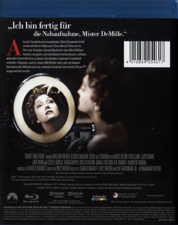 Sunset Boulevard (blu-ray)