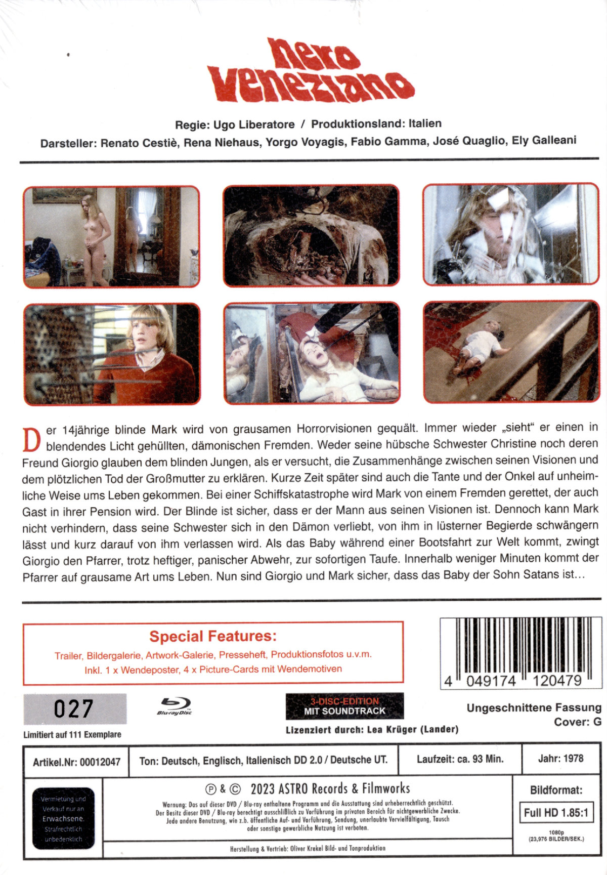 Nero Veneziano - Die Wiege des Teufels - Uncut Mediabook Edition (DVD+blu-ray) (G)