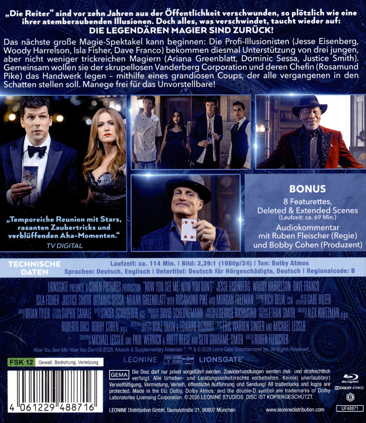 Die Unfassbaren 3 - Now you see me  (Blu-ray Disc)