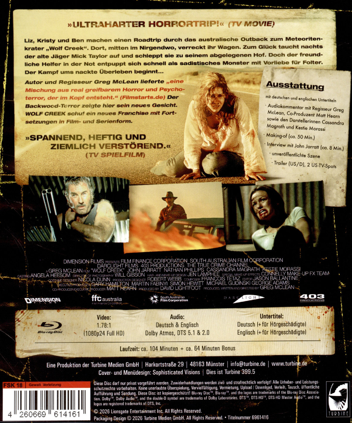 Wolf Creek - Uncut Edition  (Blu-ray Disc)