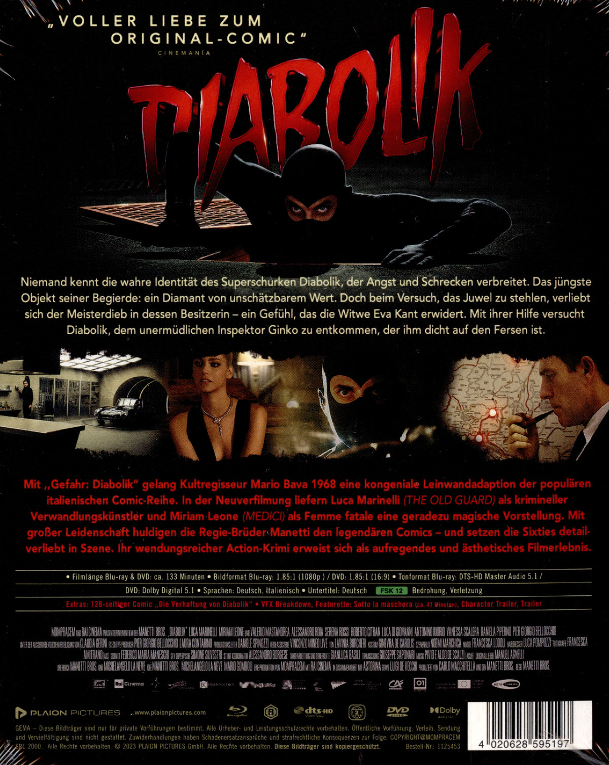 Diabolik - Limited Digipack Edition (DVD+blu-ray)