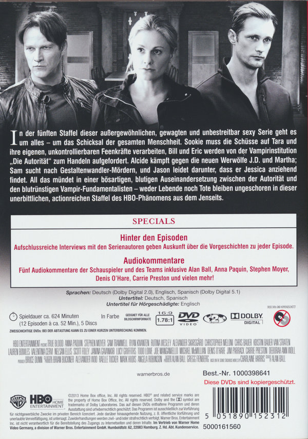 True Blood - Staffel 5  [5 DVDs]  (DVD)