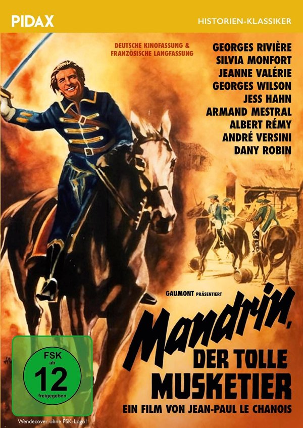 Mandrin, der tolle Musketier / Abenteuerfilm von Jean-Paul Le Chanois („Die Elenden“) (Pidax Film-Klassiker)  (DVD)