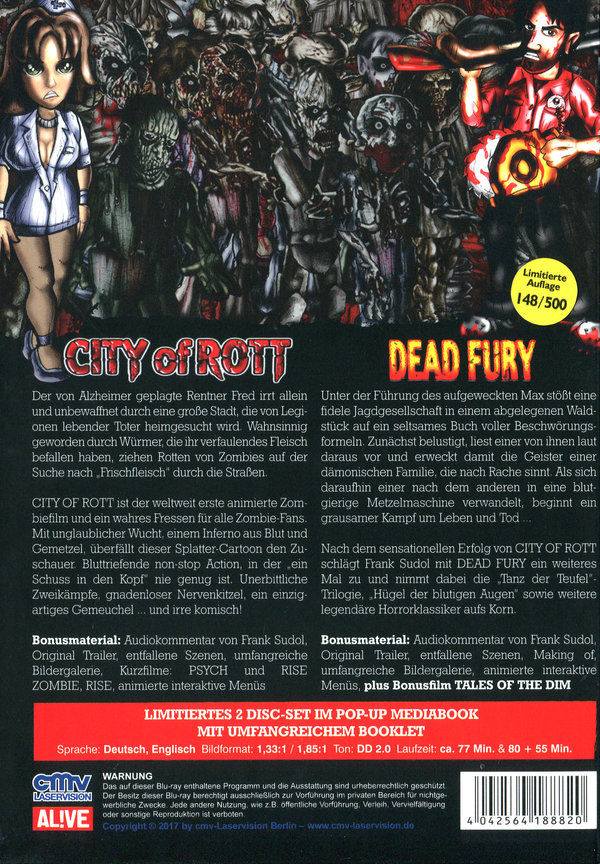 City Of Rott/Dead Fury - Double-Feature - Limited Mediabook Edition (blu-ray)