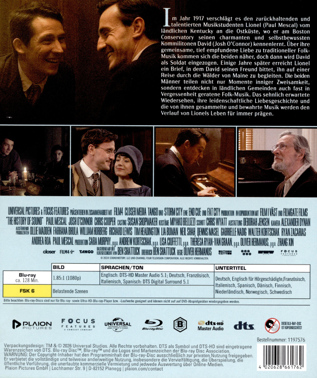 The History of Sound  (Blu-ray Disc)