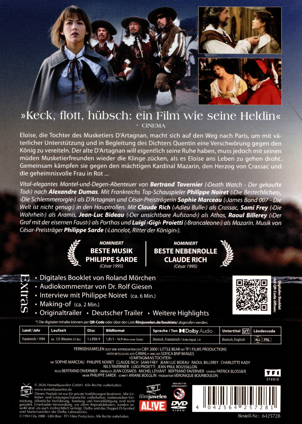 D'Artagnans Tochter (Filmjuwelen)  (DVD)