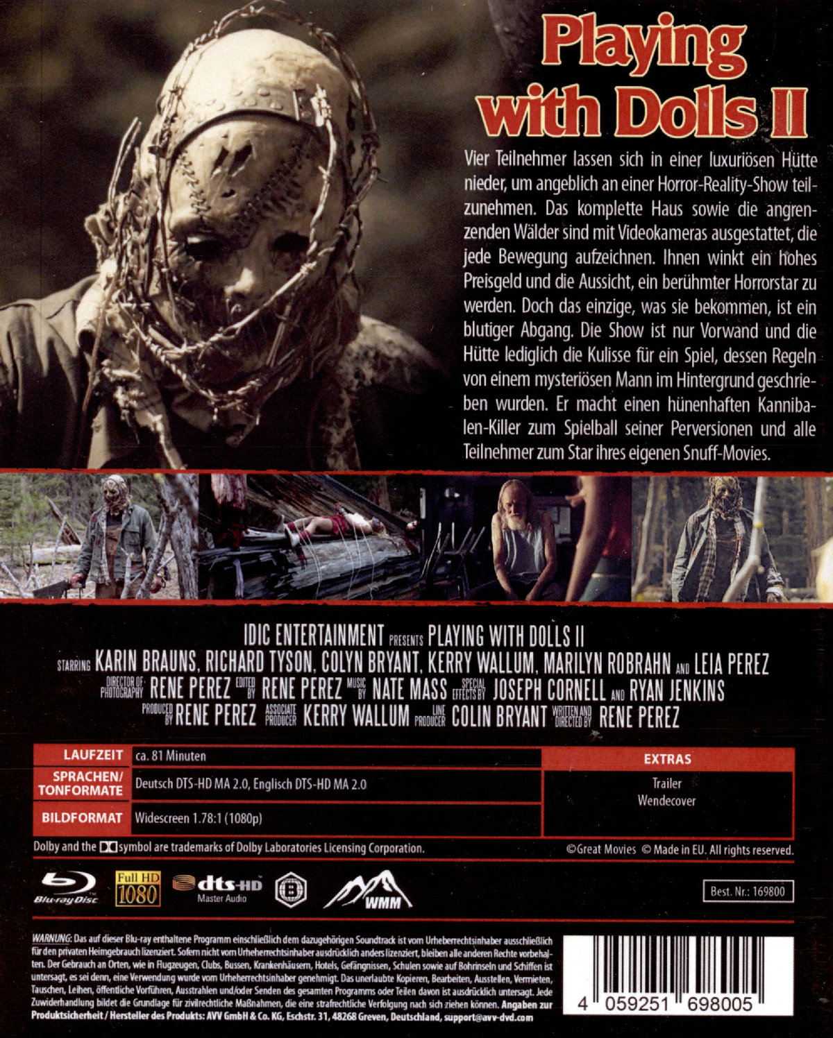 PLAYING WITH DOLLS 2 - LTD. SCANAVO UNCUT ED.  (Blu-ray Disc)