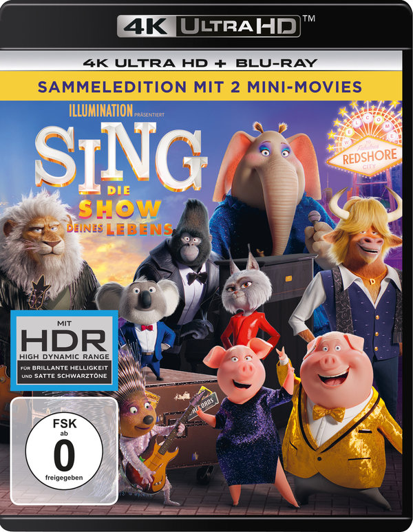 Sing - Die Show deines Lebens  (4K Ultra HD) (+ Blu-ray 2D)