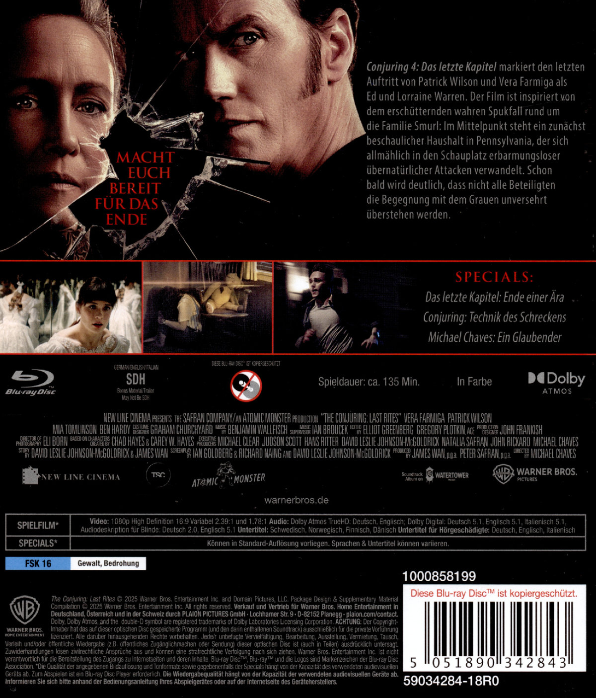 The Conjuring 4: Das letzte Kapitel  (Blu-ray Disc)