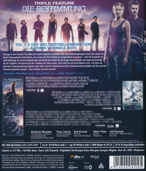 Bestimmung, Die - Triple Feature (blu-ray)