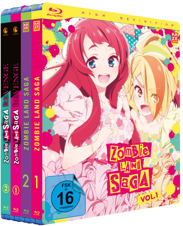 Zombie Land Saga - Staffel 1&2 - Gesamtausgabe - Bundle  [4 BRs]  (Blu-ray Disc)