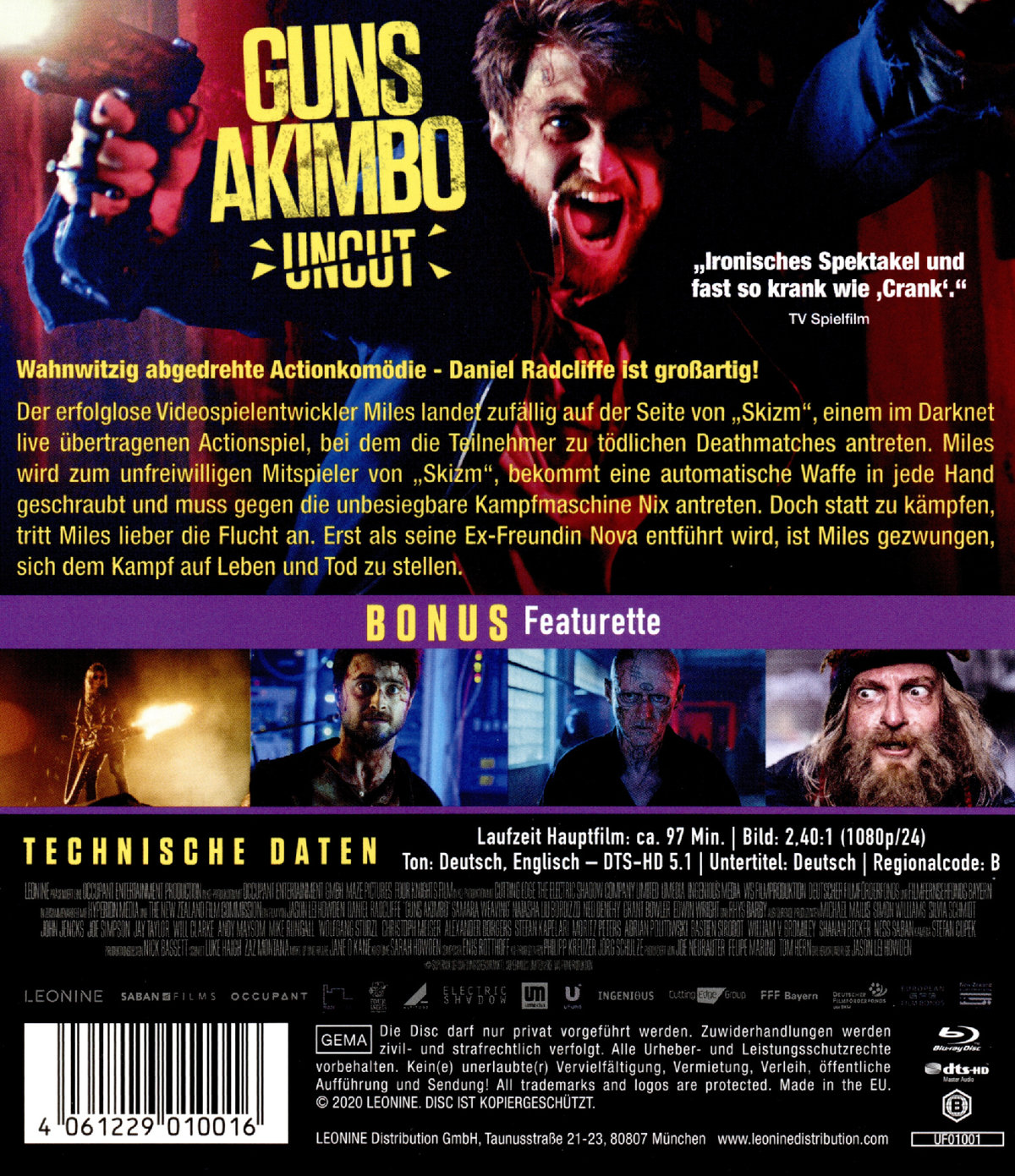 Guns Akimbo - Uncut Edition (blu-ray)