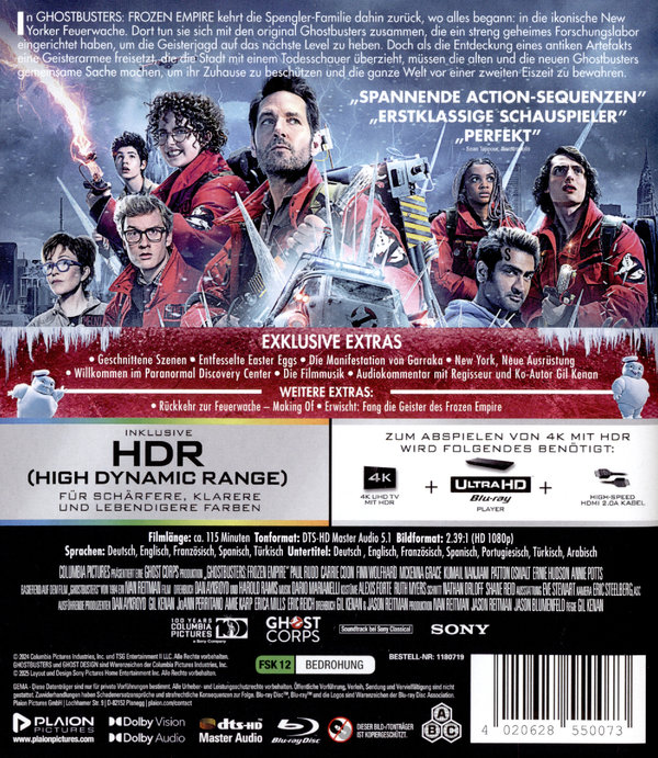 Ghostbusters: Frozen Empire (4K Ultra HD+Blu-ray)
