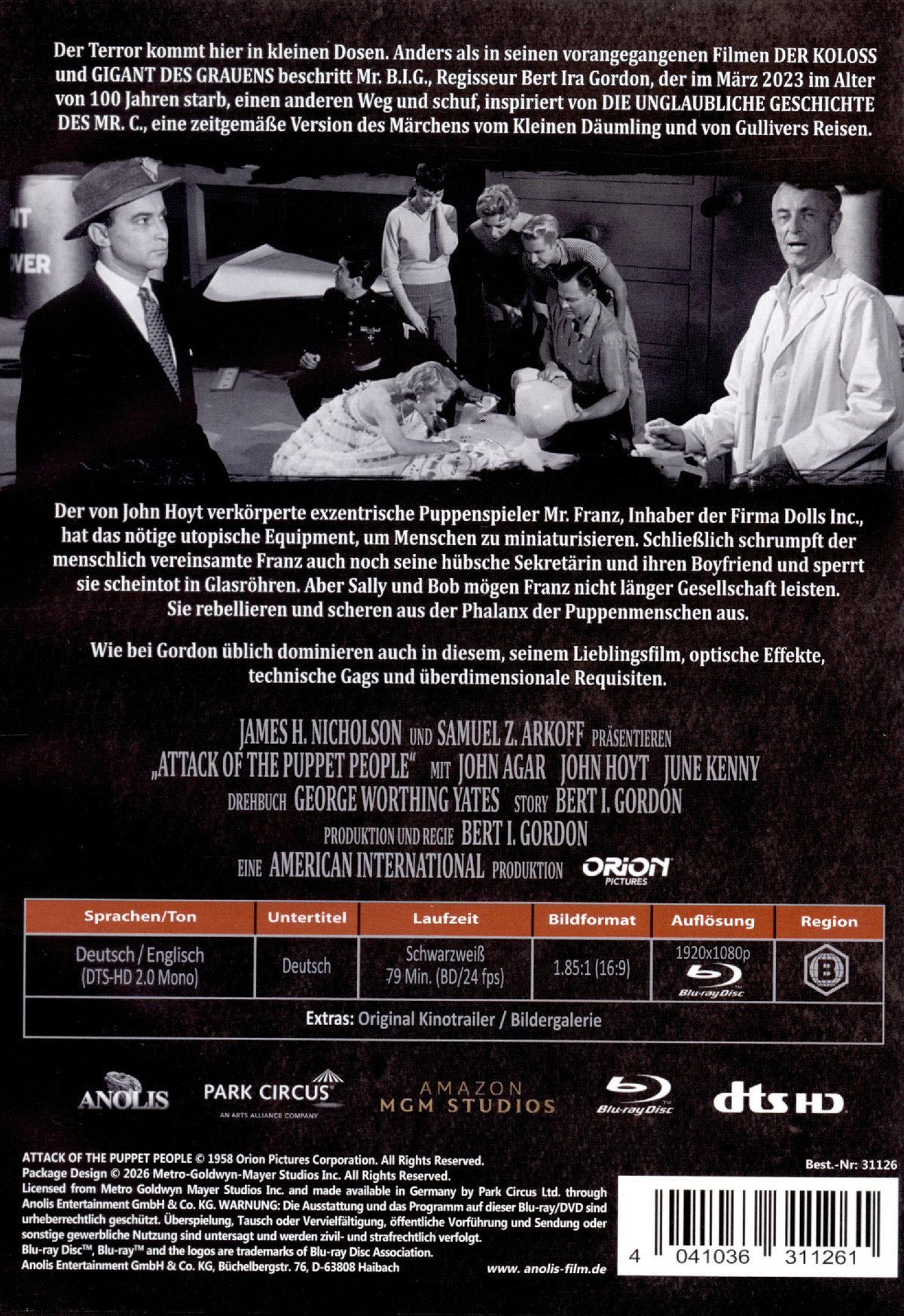 In den Fängen des Puppenmachers - DAS VERMÄCHTNIS DER GALERIE DES GRAUENS  NR 7  (Blu-ray Disc)