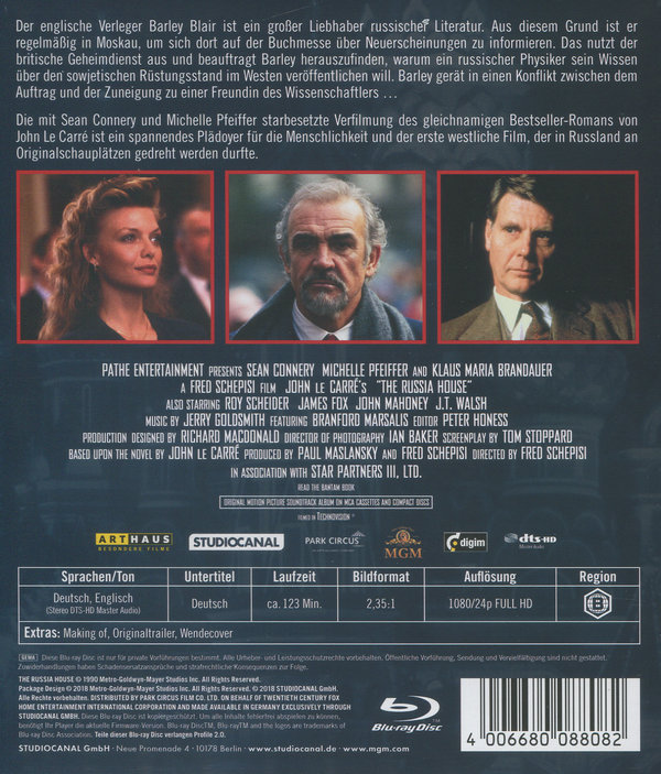 Russland Haus, Das (blu-ray)