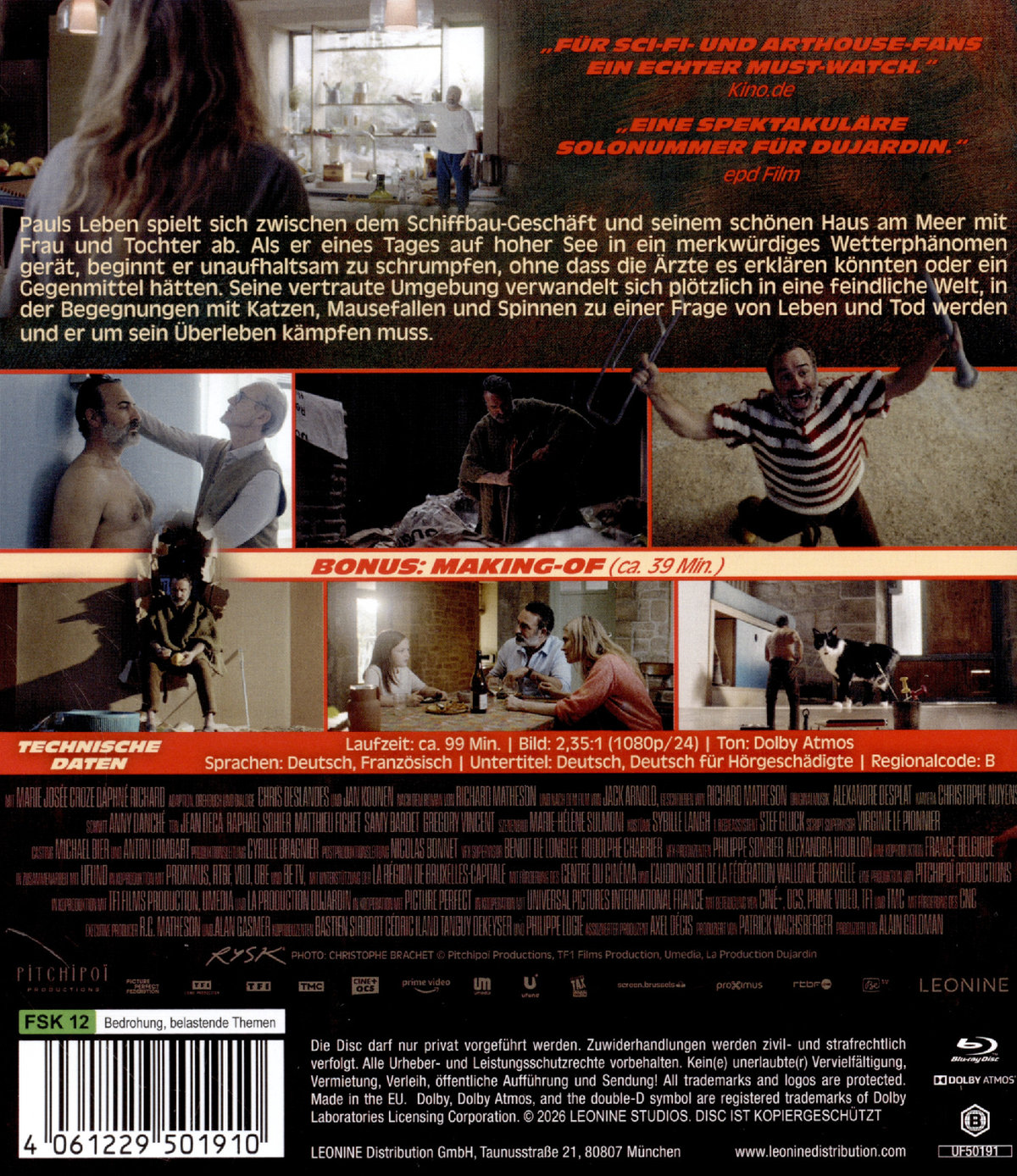 Der Mann, der immer kleiner wurde  (Blu-ray Disc)