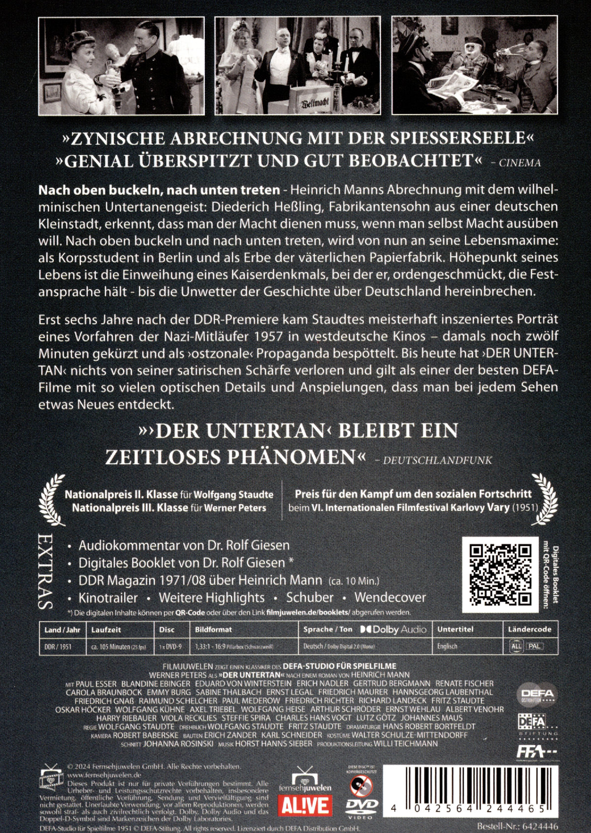 Der Untertan (DEFA Filmjuwelen)  (DVD)