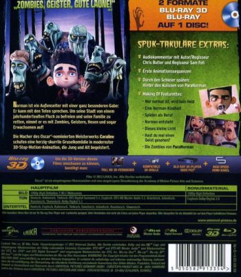 ParaNorman 3D (3D blu-ray)