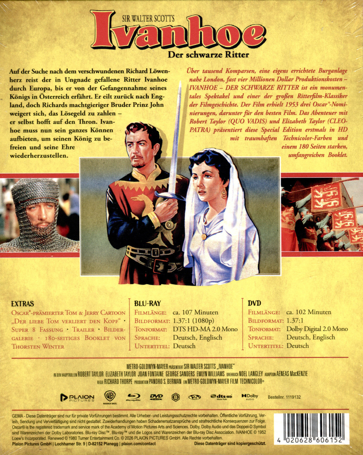 Ivanhoe - Der schwarze Ritter - Limited Digipack  (Blu-ray+DVD)