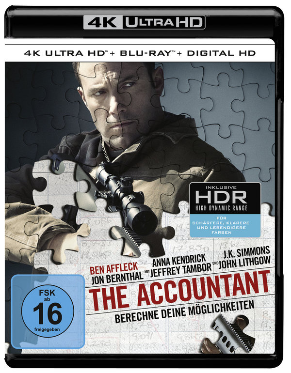 The Accountant  (4K Ultra HD) (+ Blu-ray)  (Blu-ray 4K Ultra HD)