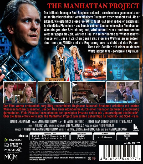 The Manhattan Project - Der atomare Alptraum  (Blu-ray Disc)