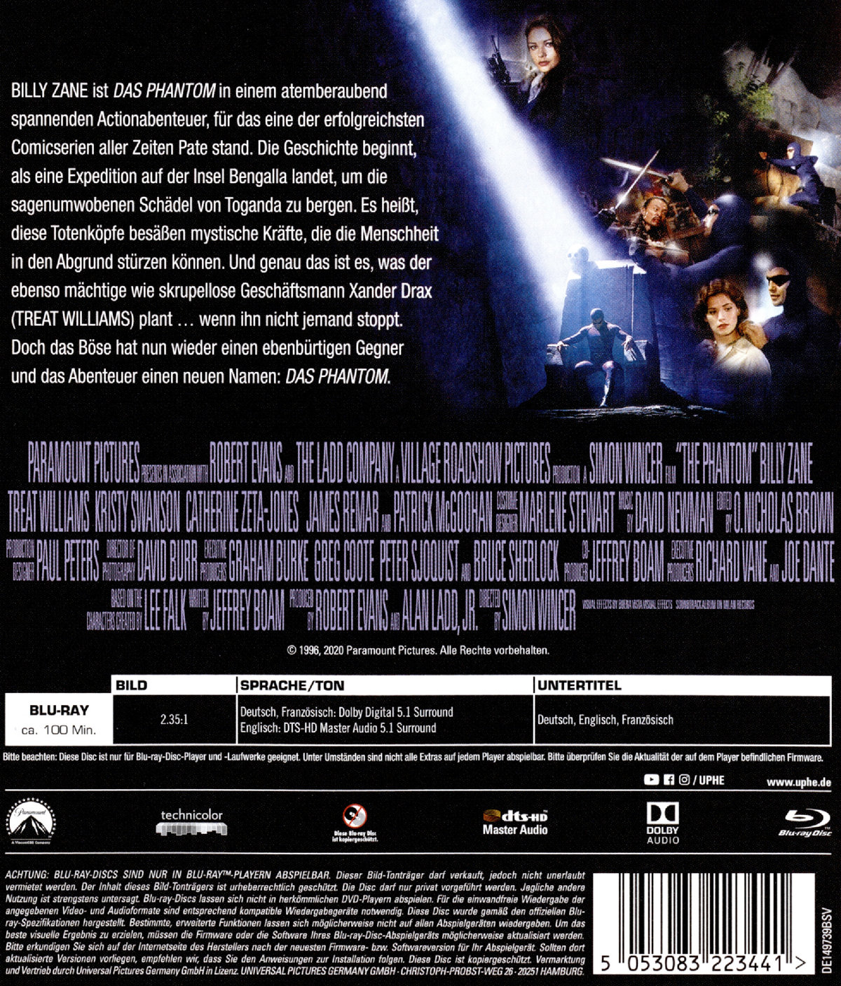 Phantom, Das (blu-ray)