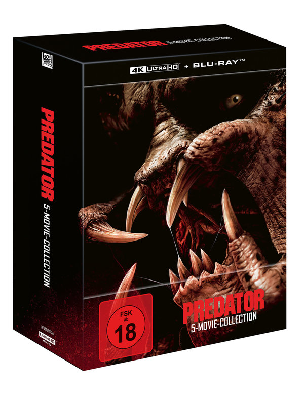 Predator 5-Movie-Collection  (5 4K Ultra HDs) (+ 5 Blu-rays)