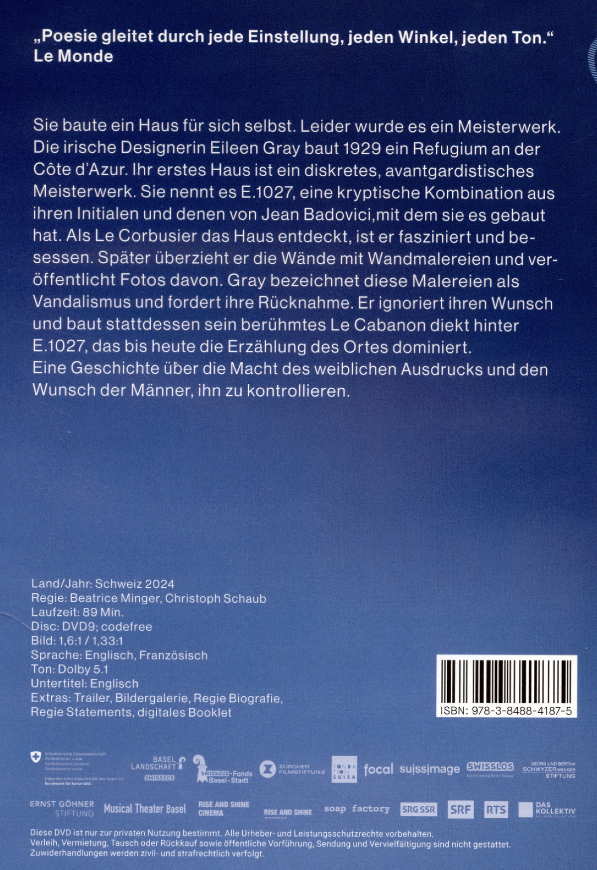 E.1027 - Eileen Gray und das Haus am Meer (OmU)  (DVD)