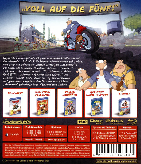 Werner 1-5 - Königbox (blu-ray)