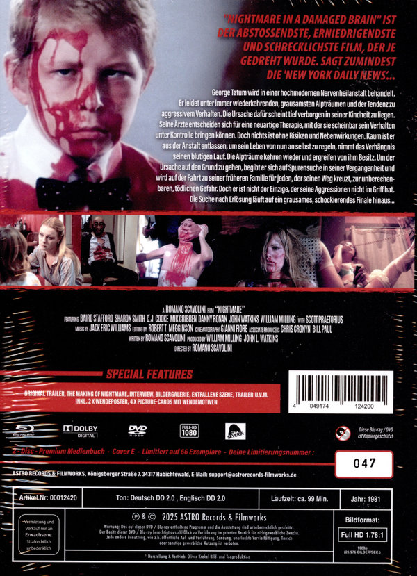 Nightmare in a Damaged Brain - Uncut Mediabook Edition  (blu-ray) (E)