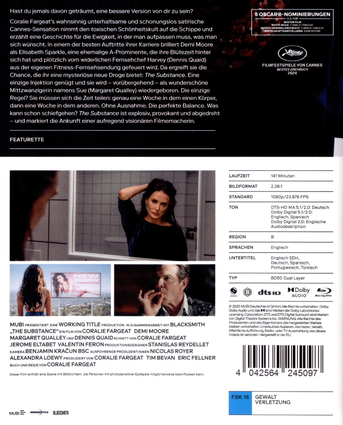 The Substance (Blu-ray Disc) The Substance (Blu-ray Disc)