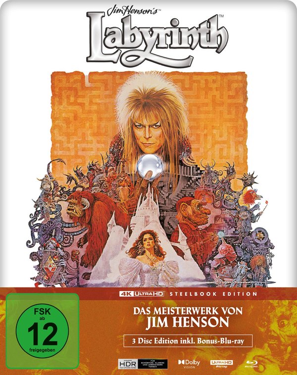 Die Reise ins Labyrinth - Limited Steelbook Edition  (4K Ultra HD+blu-ray)