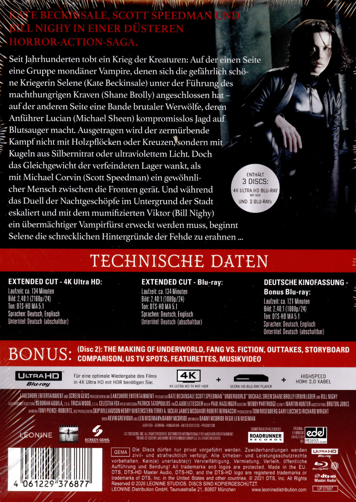 Underworld - Extended Mediabook Edition  (4K Ultra HD+blu-ray)