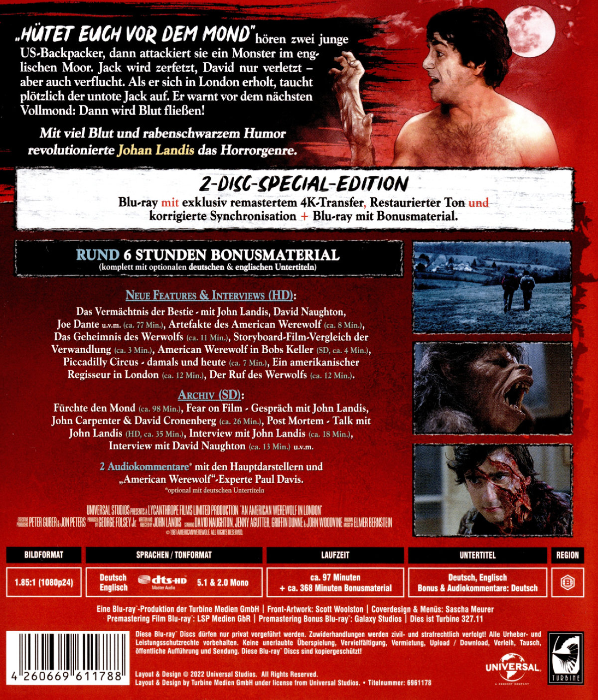 An American Werewolf in London - Woolston Artwork (blu-ray)