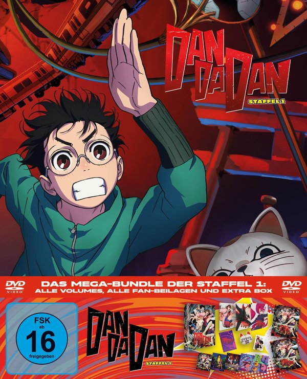 DAN DA DAN - Das Mega-Bundle der Staffel 1 LTD. - Alle Volumes, alle Fan-Beilagen und extra Box  [3 DVDs]  (DVD)