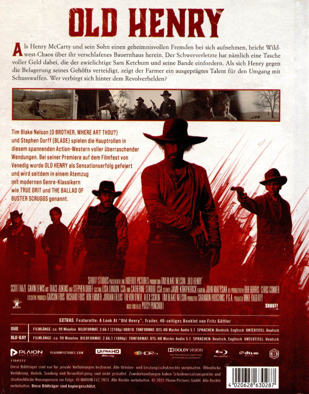 Old Henry - Uncut Mediabook Edition (4K Ultra HD+blu-ray)