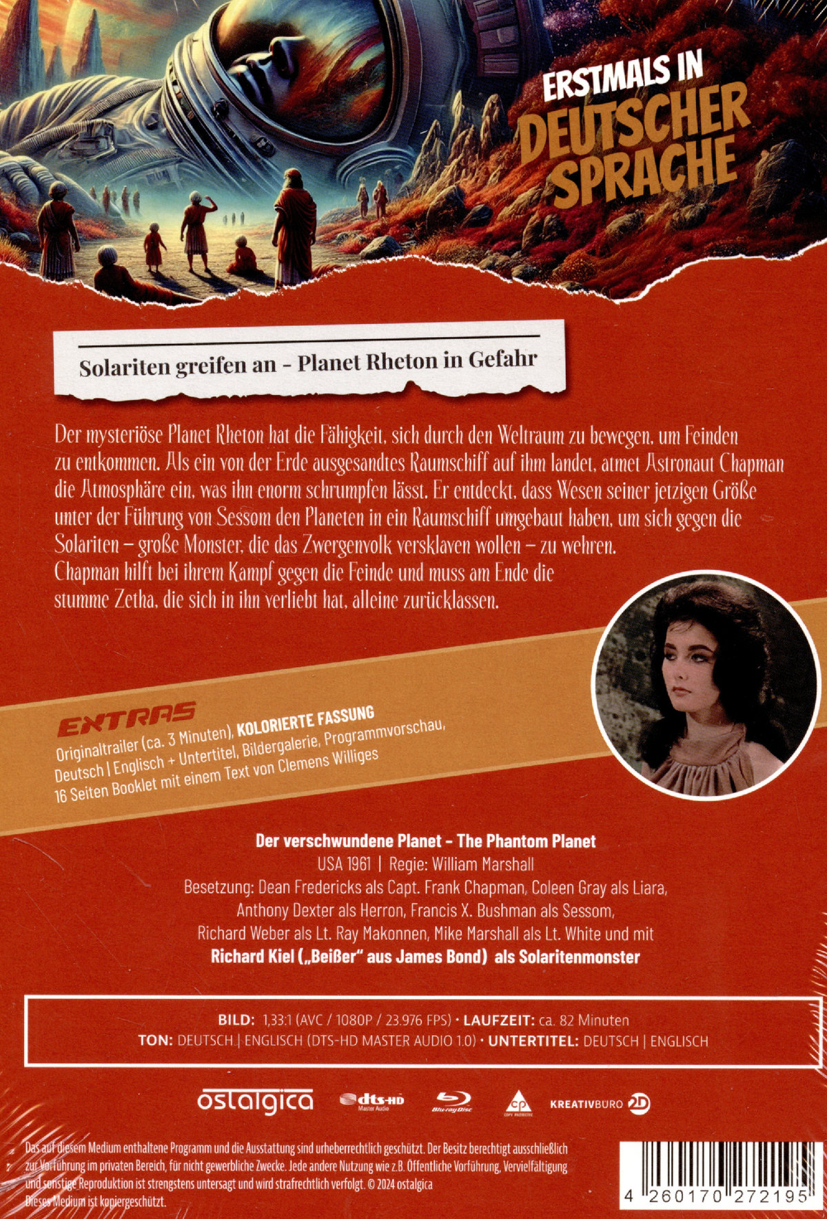 Der verschwundene Planet (The Phantom Planet) Classic Chiller Collection # 27 -  (Blu-ray Disc) (B)