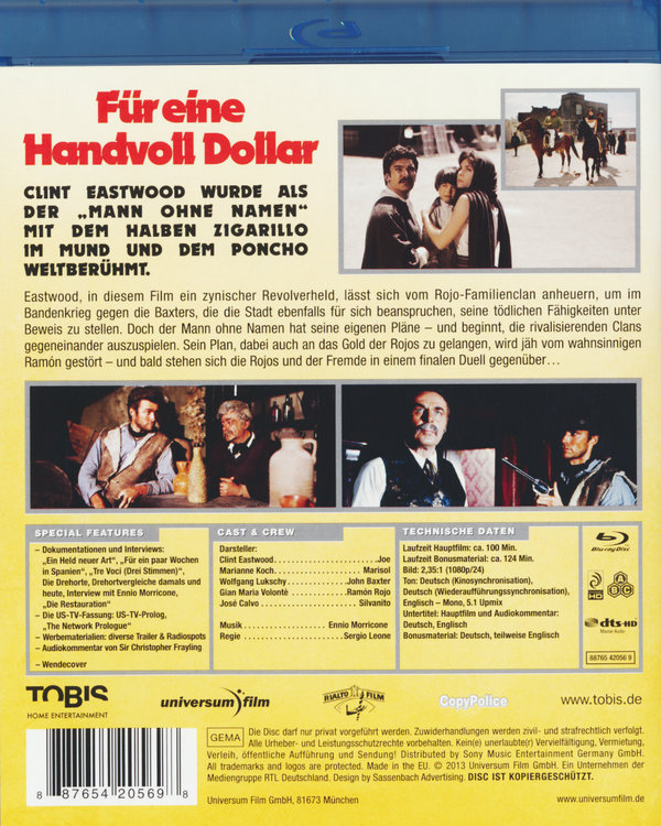 Für eine Handvoll Dollar (blu-ray)