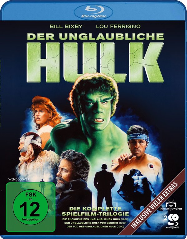 Der unglaubliche Hulk - Die komplette Spielfilm-Trilogie von 1988-1990 plus Extras  [3 BRs]  (Blu-ray Disc)