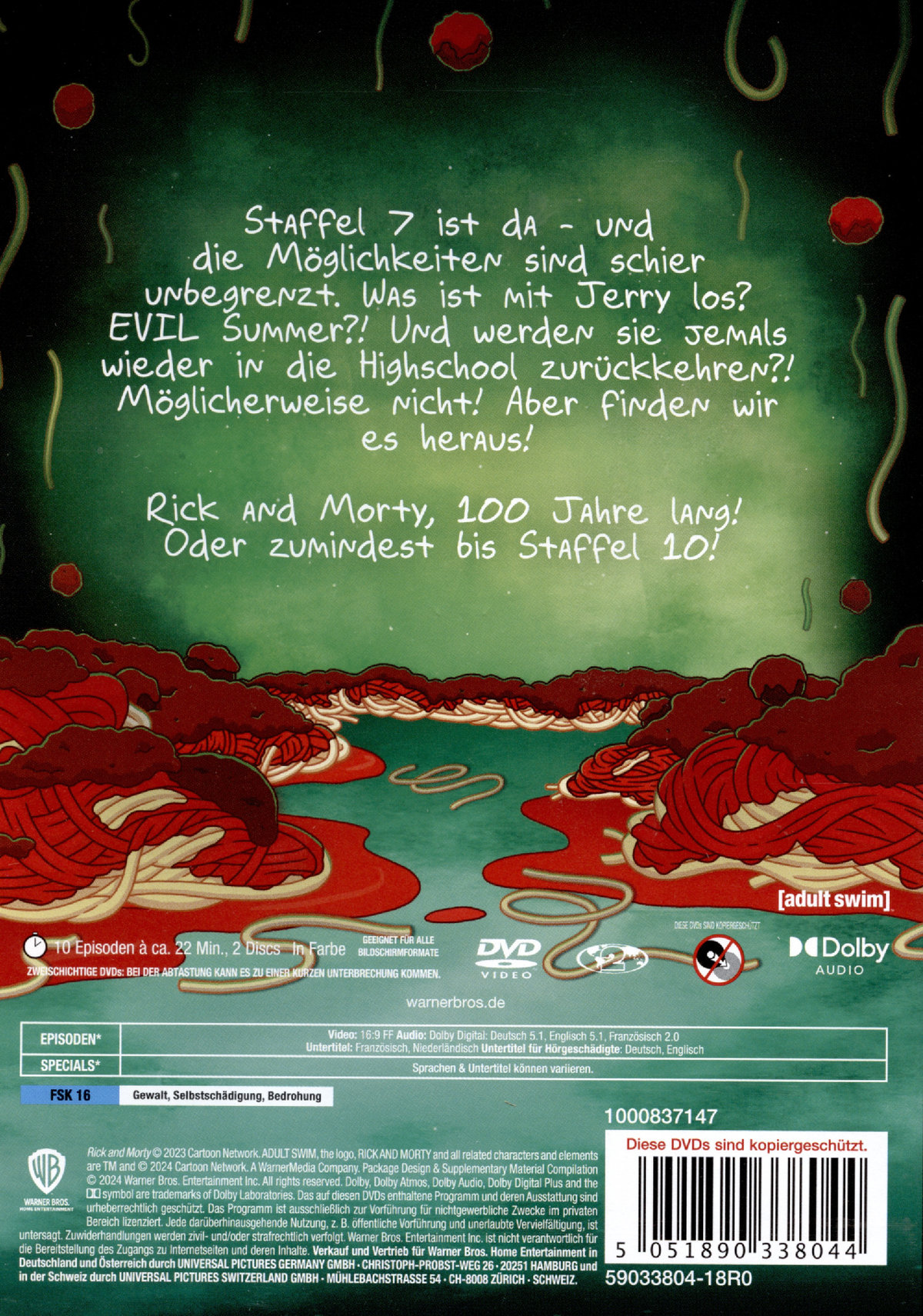 Rick & Morty - Staffel 7  [2 DVDs]  (DVD)