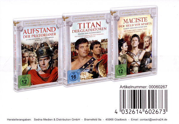 Historienfilm 3er Package  [3 DVDs]  (DVD)