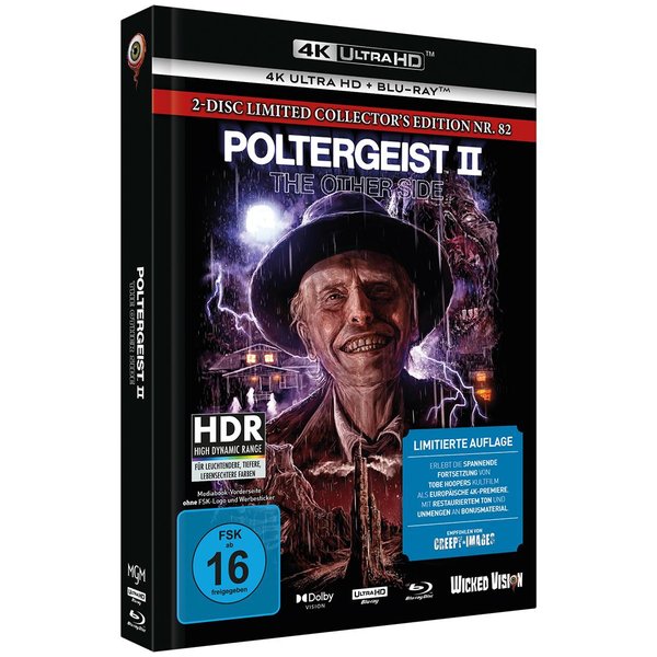 Poltergeist 2 - Die andere Seite - Uncut Mediabook Edition  (4K Ultra HD+blu-ray) (D)