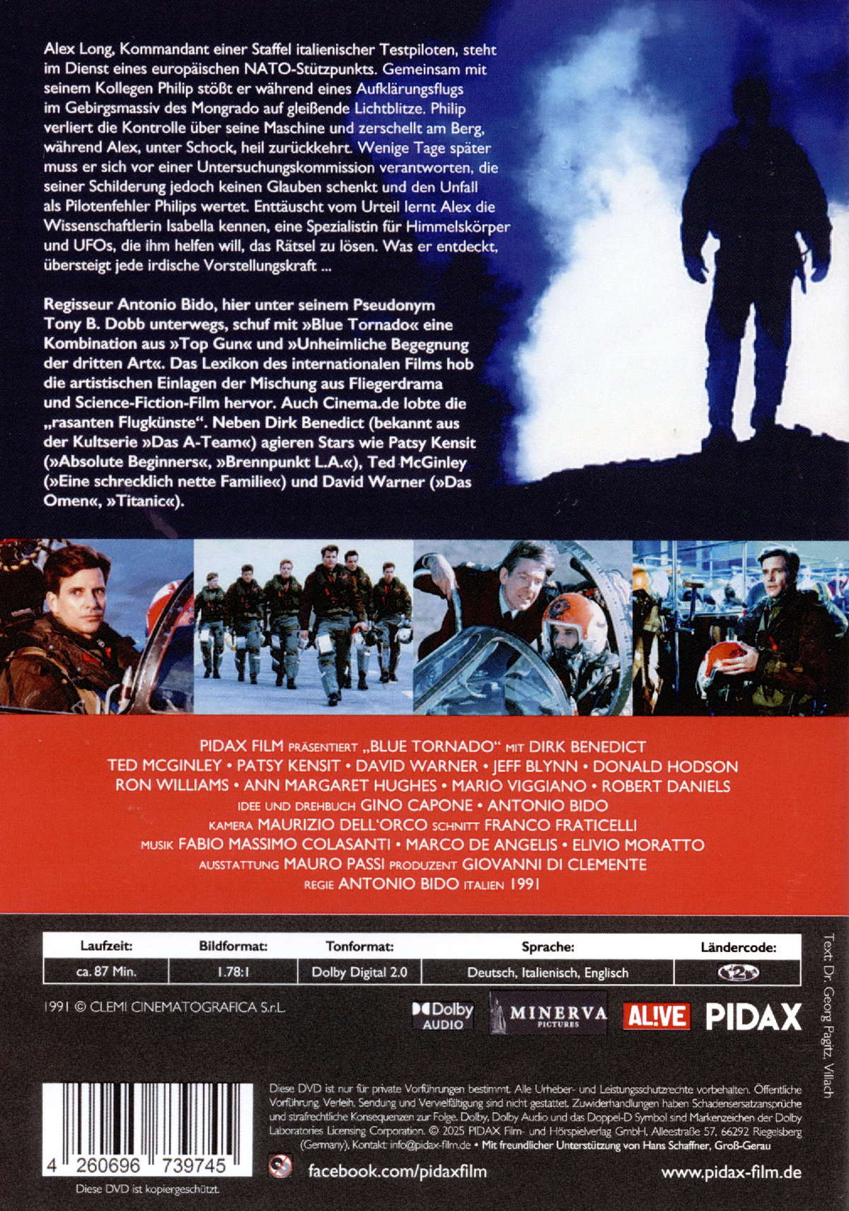 Blue Tornado - Männer wie Stahl / Spannungsgeladene Science-Fiction-Action mit „Das A-Team“-Star Dirk Benedict (Pidax Film-Klassiker)  (DVD)