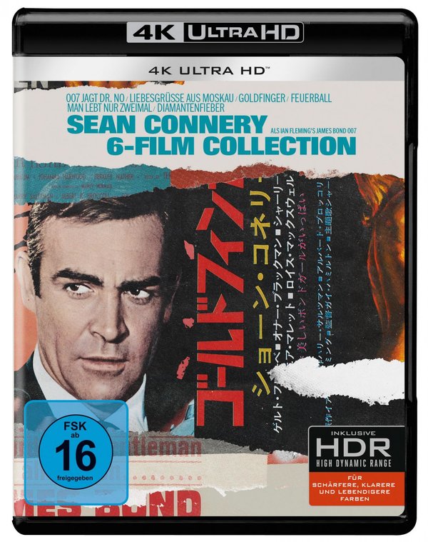 James Bond: Sean Connery 6Film Collection  (6 4K Ultra HD) (+ 6 Blu-rays)