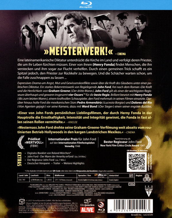 Befehl des Gewissens (The Fugitive) (Filmjuwelen)  (Blu-ray Disc)