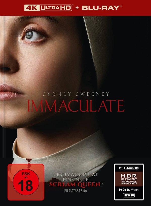 Immaculate - Uncut Mediabook Edition  (4K Ultra HD+blu-ray)